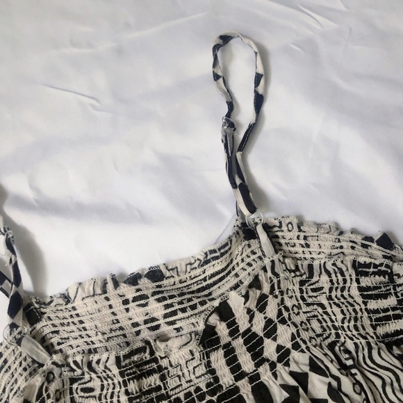 Freckles Black and White Patterned Jumpsuit Romper - Picture 4 of 5